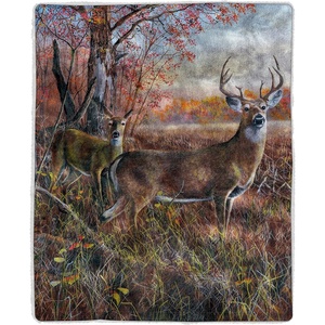 image:imageLavish Home Sherpa Fleece Throw Blanket Deer Patterned 50 x 60Deer Print