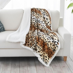 image:imageLavish Home Sherpa Fleece Throw Blanket Tiger Stripe 50 x 60Tiger Animal Print