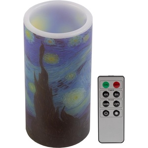 image:imageLavish Home Van Gogh Starry Night Flameless Candle 3 x 6