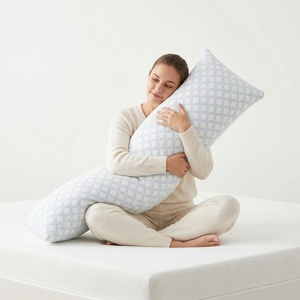 image:imageMemory Foam Body Pillow Stay Cool Cover Specially Designed Cooling Relief for Side Stomach Back Sleepers and Pregnant Women by Lavish Home