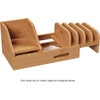 image:imageCharging Station EcoFriendly Compact Modern Bamboo Multiple Electronic Device Cord Management Dock for Tablet Phone Smartwatch by Lavish Home