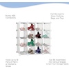image:imageCube Organizer 16 Cube Shelves with Interlocking Customizable Stackable Modular Cubby Shelving for Organization and Storage by Lavish Home White