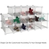 image:imageCube Organizer 16 Cube Shelves with Interlocking Customizable Stackable Modular Cubby Shelving for Organization and Storage by Lavish Home White