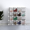 image:imageCube Organizer 16 Cube Shelves with Interlocking Customizable Stackable Modular Cubby Shelving for Organization and Storage by Lavish Home White