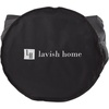image:imageLaundry Hamper Large Collapsible Canvas Clothes Basket with Round Handles for Convenient Carrying by Lavish Home For Home Nursery and DormsSingle
