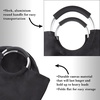 image:imageLaundry Hamper Large Collapsible Canvas Clothes Basket with Round Handles for Convenient Carrying by Lavish Home For Home Nursery and DormsSingle