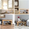 image:imageLavish Home 2Tier Bamboo Shoe RackBench2Tier Shoe Rack Bench