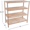 image:imageLavish Home 2Tier Bamboo Shoe RackBench4Tier Shoe Rack