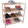 image:imageLavish Home 2Tier Bamboo Shoe RackBench4Tier Shoe Rack