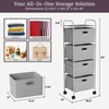 image:imageLavish Home 4Drawer Fabric Dresser GraySilver 165 x 12 x 45