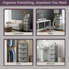 image:imageLavish Home 4Drawer Fabric Dresser GraySilver 165 x 12 x 45