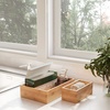 image:imageLavish Home Bamboo Drawer Organizer  5Compartment Modular Box Set  Tray Storage for Kitchens Offices Bedrooms and Bathrooms Natural Finish