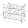 image:imageLavish Home Canned Food Organizer Chrome Plated Iron Holds up to 36 Cans