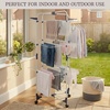 image:imageLavish Home Clothes Drying Rack White