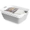 image:imageLavish Home Collapsible Plastic Laundry Basket Gray 2425x175x105