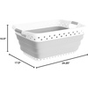 image:imageLavish Home Collapsible Plastic Laundry Basket Gray 2425x175x105