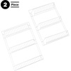 image:imageLavish Home Over the Door Pantry Organizer White 19 x 5 x 646TIER WITH HOOKS