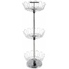 image:imageLavish Home Rotating Shoe Rack Organizer  3Tier Shoe Storage Organizer Holds 18 Pairs  Freestanding Vertical Carousel with Metal Adjustable Racks Chrome