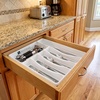 image:imageLavish Home Silverware Tray for Drawer with 6 Sections and Nonslip Utensil Tray  For Kitchen Flatware and Cutlery Office Supplies and Makeup Products