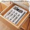 image:imageLavish Home Silverware Tray for Drawer with 6 Sections and Nonslip Utensil Tray  For Kitchen Flatware and Cutlery Office Supplies and Makeup Products