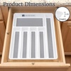 image:imageLavish Home Silverware Tray for Drawer with 6 Sections and Nonslip Utensil Tray  For Kitchen Flatware and Cutlery Office Supplies and Makeup Products