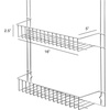 image:imageOver the Door Organizer  6Tier Adjustable Pantry Shelves and Rack for Kitchen Organization  Organization and Storage by Lavish Home White6TIER ADJUSTABLE Pack of 2