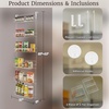 image:imageOver the Door Organizer  6Tier Adjustable Pantry Shelves and Rack for Kitchen Organization  Organization and Storage by Lavish Home White6TIER ADJUSTABLE