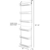 image:imageOver the Door Organizer  6Tier Adjustable Pantry Shelves and Rack for Kitchen Organization  Organization and Storage by Lavish Home White6TIER ADJUSTABLE Pack of 2
