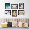 image:imageSet of 6 Picture Frames  5x7 Photo Frame Set with Stand and Hooks for Gallery Wall or Family Portrait  Picture Wall Decor by Lavish Home Black11x14