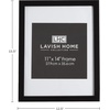 image:imageSet of 6 Picture Frames  5x7 Photo Frame Set with Stand and Hooks for Gallery Wall or Family Portrait  Picture Wall Decor by Lavish Home Black11x14