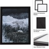 image:imageSet of 6 Picture Frames  5x7 Photo Frame Set with Stand and Hooks for Gallery Wall or Family Portrait  Picture Wall Decor by Lavish Home Black11x14