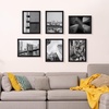 image:imageSet of 6 Picture Frames  5x7 Photo Frame Set with Stand and Hooks for Gallery Wall or Family Portrait  Picture Wall Decor by Lavish Home Black11x14
