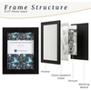 image:imageSet of 6 Picture Frames  5x7 Photo Frame Set with Stand and Hooks for Gallery Wall or Family Portrait  Picture Wall Decor by Lavish Home Black5x7
