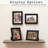 image:imageSet of 6 Picture Frames  5x7 Photo Frame Set with Stand and Hooks for Gallery Wall or Family Portrait  Picture Wall Decor by Lavish Home Black5x7