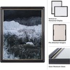 image:imageSet of 6 Picture Frames  5x7 Photo Frame Set with Stand and Hooks for Gallery Wall or Family Portrait  Picture Wall Decor by Lavish Home Black85x11
