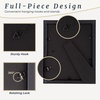 image:imageSet of 6 Picture Frames  5x7 Photo Frame Set with Stand and Hooks for Gallery Wall or Family Portrait  Picture Wall Decor by Lavish Home Black8x10