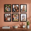 image:imageSet of 6 Picture Frames  5x7 Photo Frame Set with Stand and Hooks for Gallery Wall or Family Portrait  Picture Wall Decor by Lavish Home Black8x10