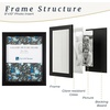 image:imageSet of 6 Picture Frames  5x7 Photo Frame Set with Stand and Hooks for Gallery Wall or Family Portrait  Picture Wall Decor by Lavish Home Black8x10