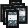 image:imageSet of 6 Picture Frames  5x7 Photo Frame Set with Stand and Hooks for Gallery Wall or Family Portrait  Picture Wall Decor by Lavish Home Black4 x 6