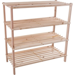 image:imageLavish Home 2Tier Bamboo Shoe RackBench4Tier Shoe Rack