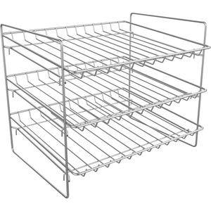 image:imageLavish Home Canned Food Organizer Chrome Plated Iron Holds up to 36 Cans