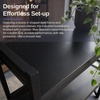 image:imageLavish Home 3 Tier Industrial Metal Bookshelf with Textured Storage Shelves