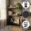 image:imageLavish Home 3 Tier Industrial Metal Bookshelf with Textured Storage Shelves