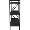image:imageLavish Home 3 Tier Industrial Metal Bookshelf with Textured Storage Shelves