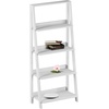 image:imageLavish Home 4Tier Ladder Bookshelf Set  Set of 2 Free Standing Wooden Living Room Shelves  Decorative Bookcases for Home and Office White