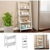 image:imageLavish Home 4Tier Ladder Bookshelf Set  Set of 2 Free Standing Wooden Living Room Shelves  Decorative Bookcases for Home and Office White