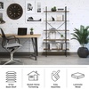 image:imageLavish Home 5 Tier Bookshelf wIndustrial Etagere Wooden Shelving Set of 2Set of 2