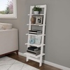 image:imageLavish Home 5Tier Ladder Shelf Narrow Leaning Bookshelf White 50White