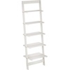 image:imageLavish Home 5Tier Ladder Shelf Narrow Leaning Bookshelf White 50White