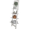 image:imageLavish Home 5Tier Ladder Shelf Narrow Leaning Bookshelf White 50White
